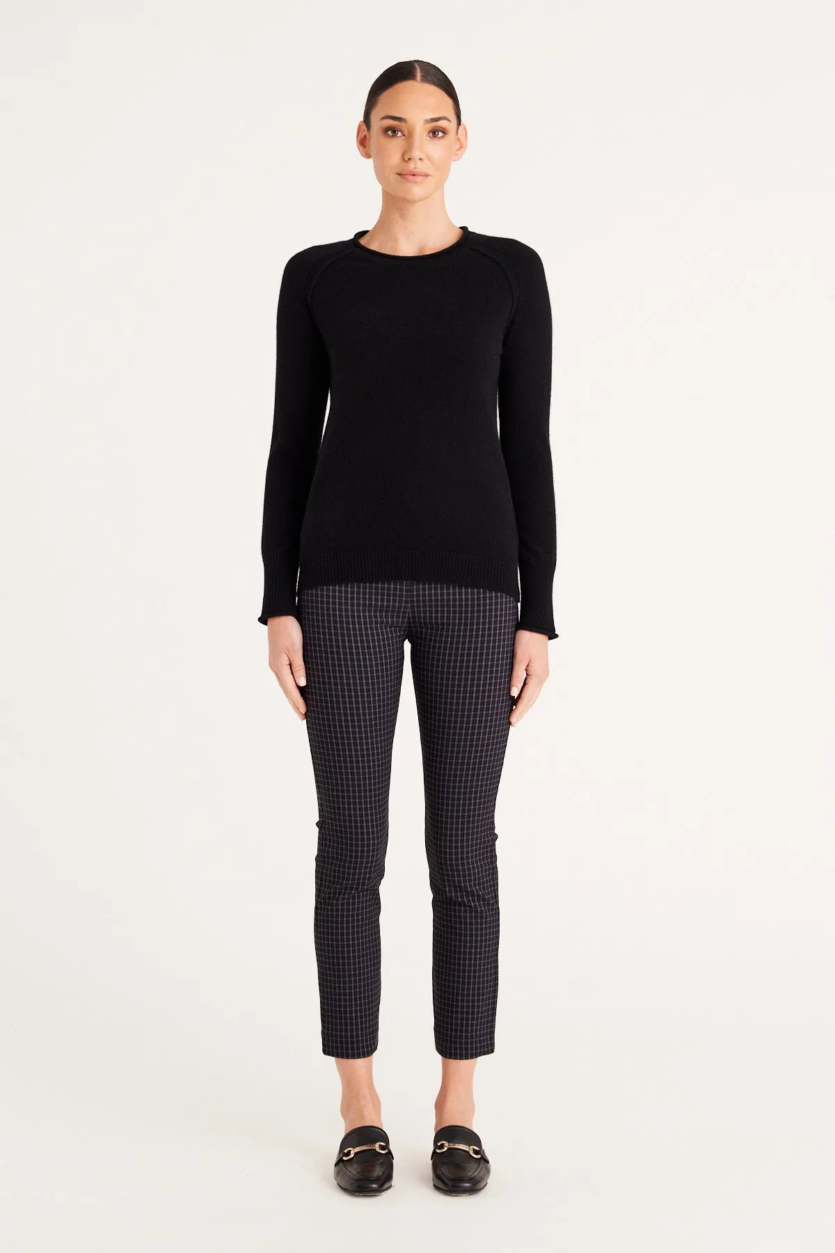 Cashmere Crew Jumper - Black