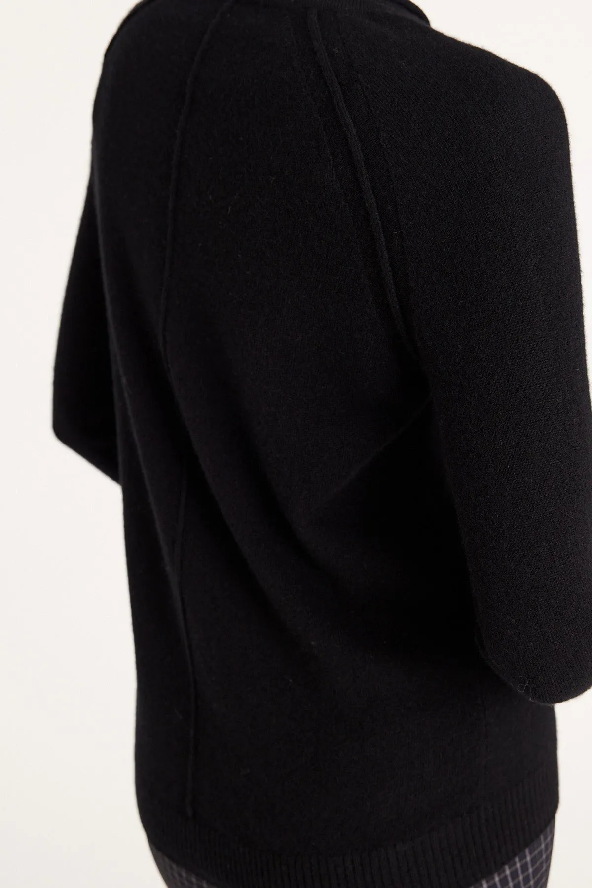 Cashmere Crew Jumper - Black