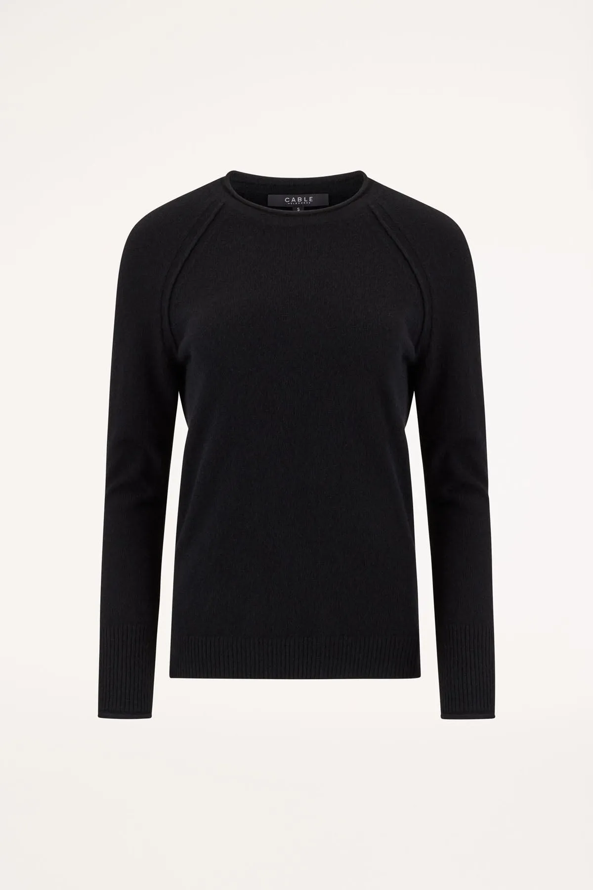 Cashmere Crew Jumper - Black