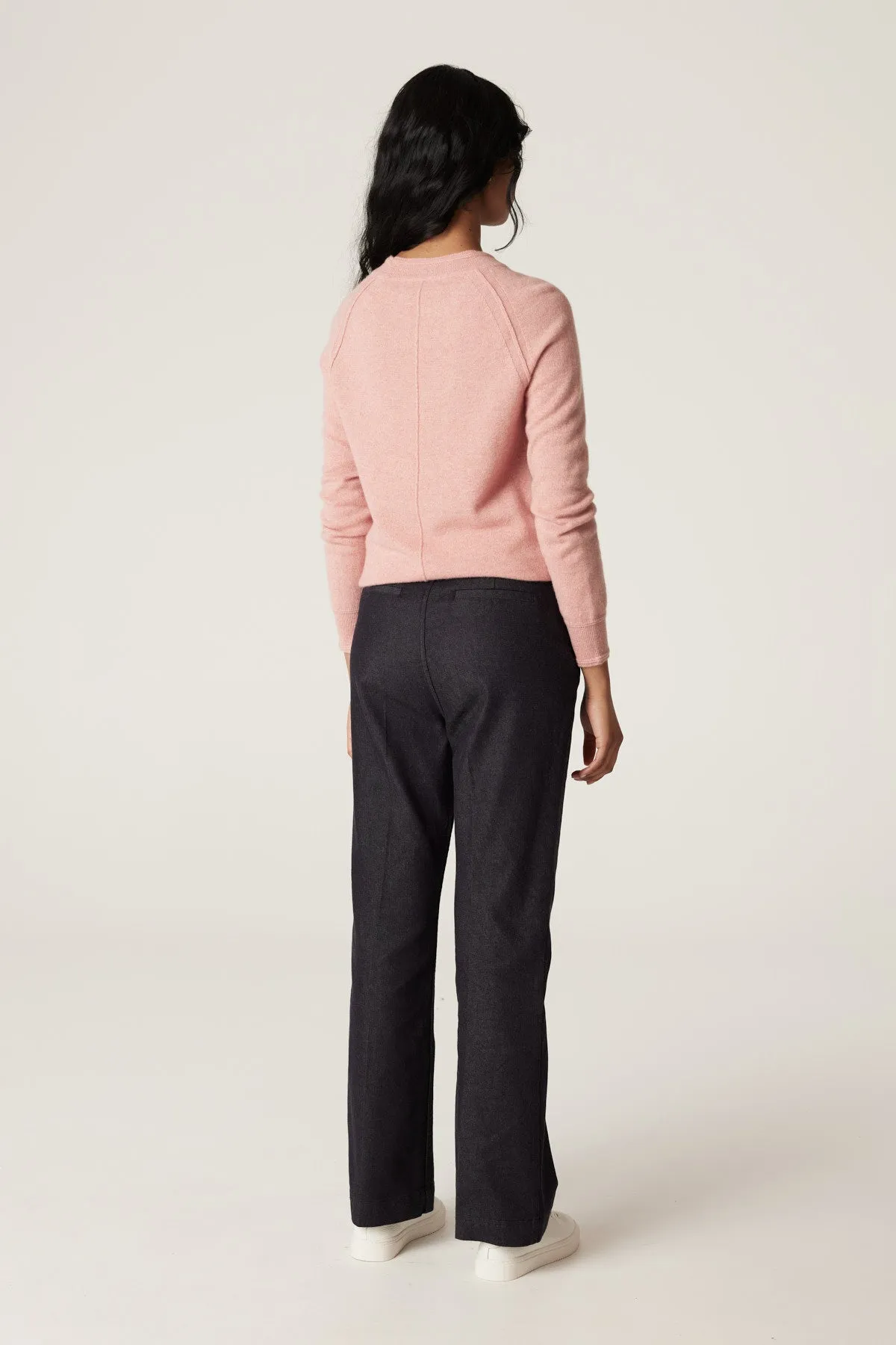 Cashmere Crew Jumper - Dusty Pink