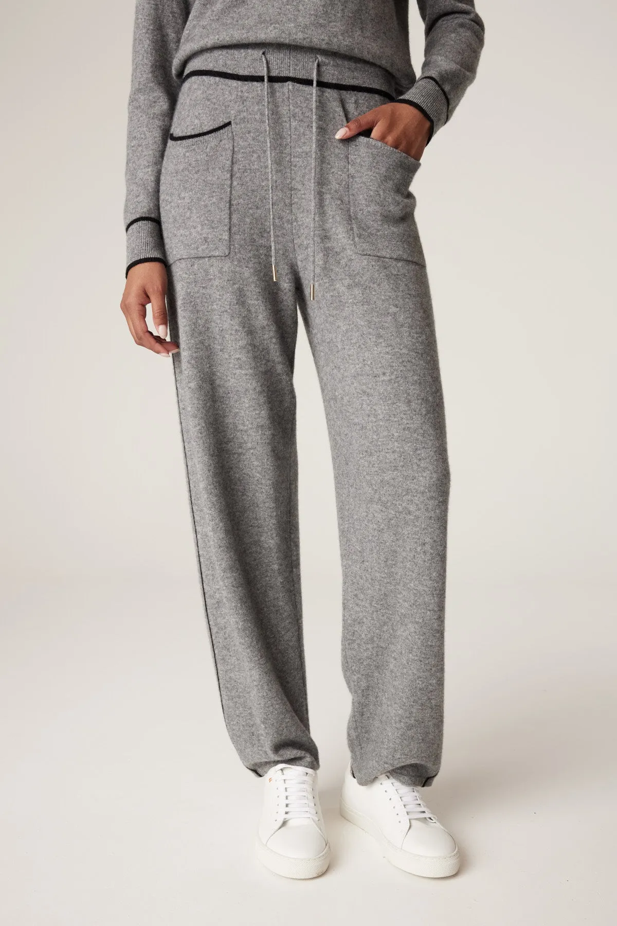 Cashwool Track Pant - Grey