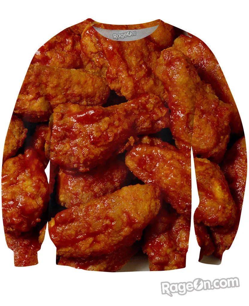 Chicken Wings Crewneck Sweatshirt