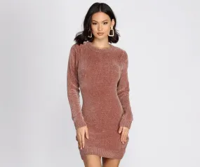 Chill In Chenille Sweater Dress