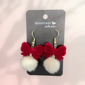 Christmas Fluff Earrings