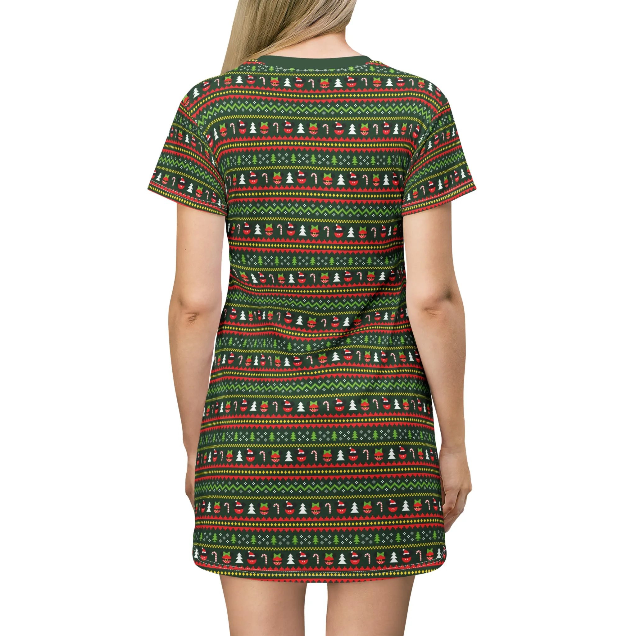 Christmas Sweater T-Shirt Dress