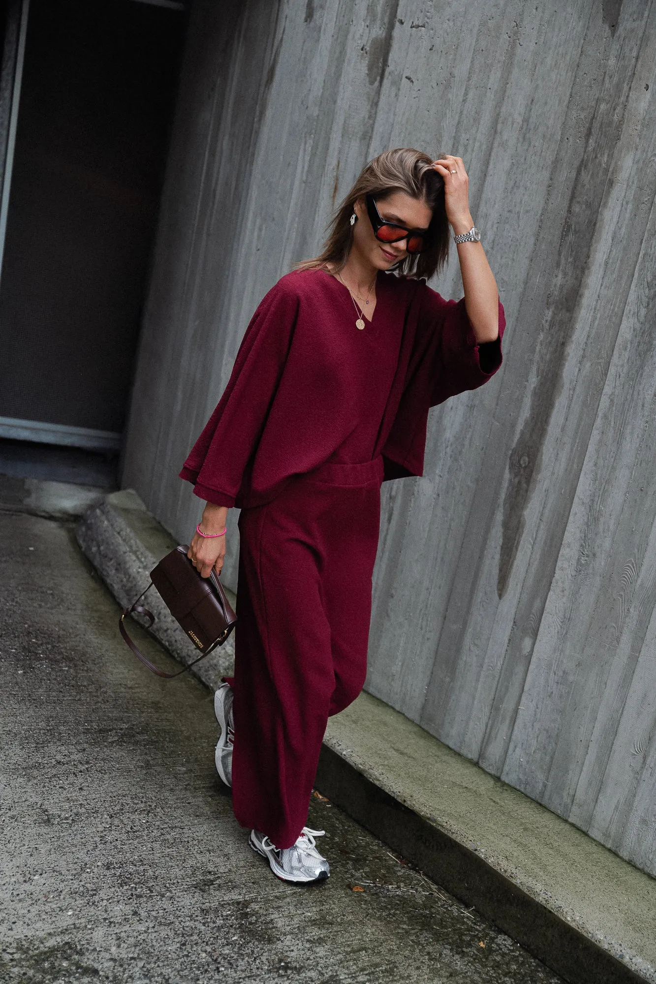 Céliz maxi skirt burgundy