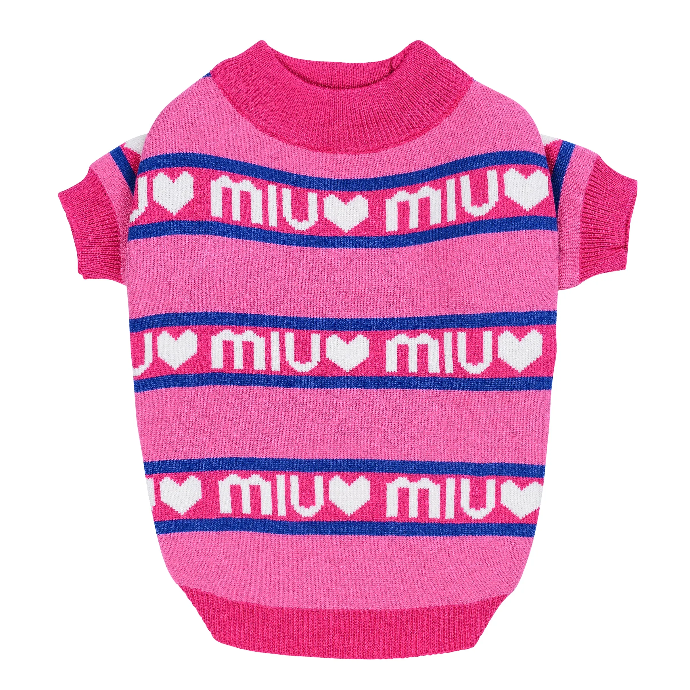 Coco & Nero Pink M I U 💞 Dog Jumper - Now in Store