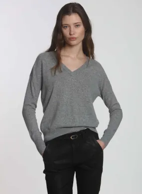 CORE Cashmere BF Vee - Grey