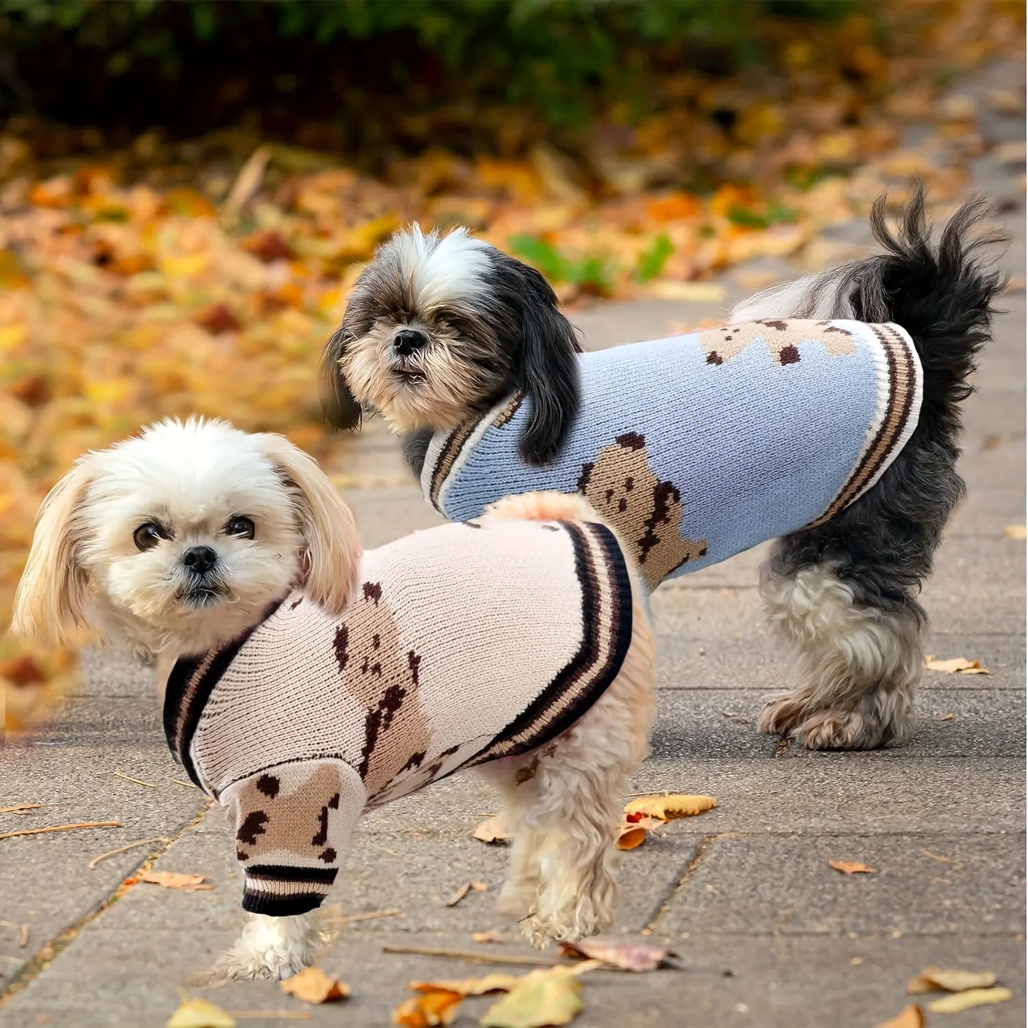 Cozy Winter Wear Cute Cartoon Dog Sweaters  Cardigans