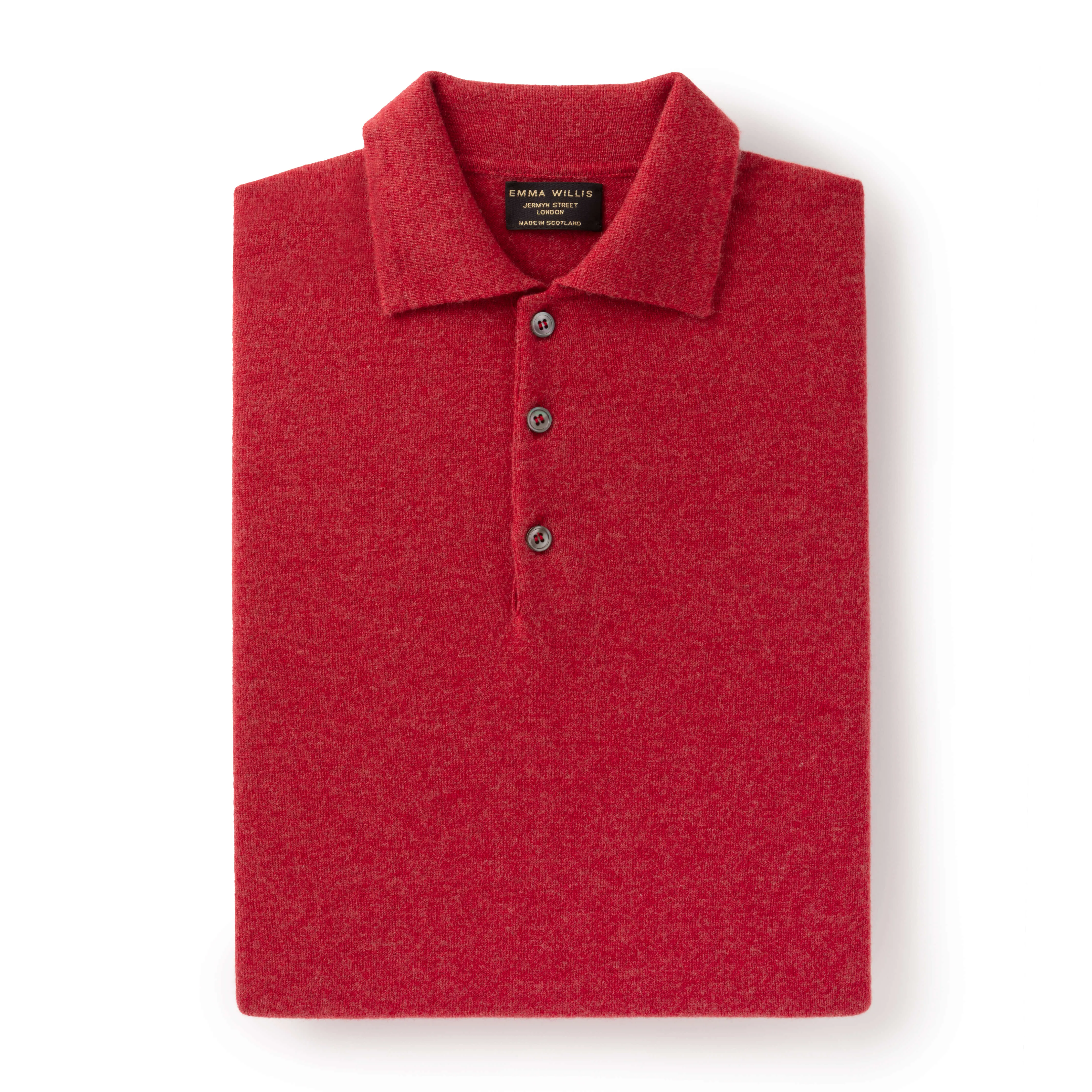 Crimson Cashmere Polo