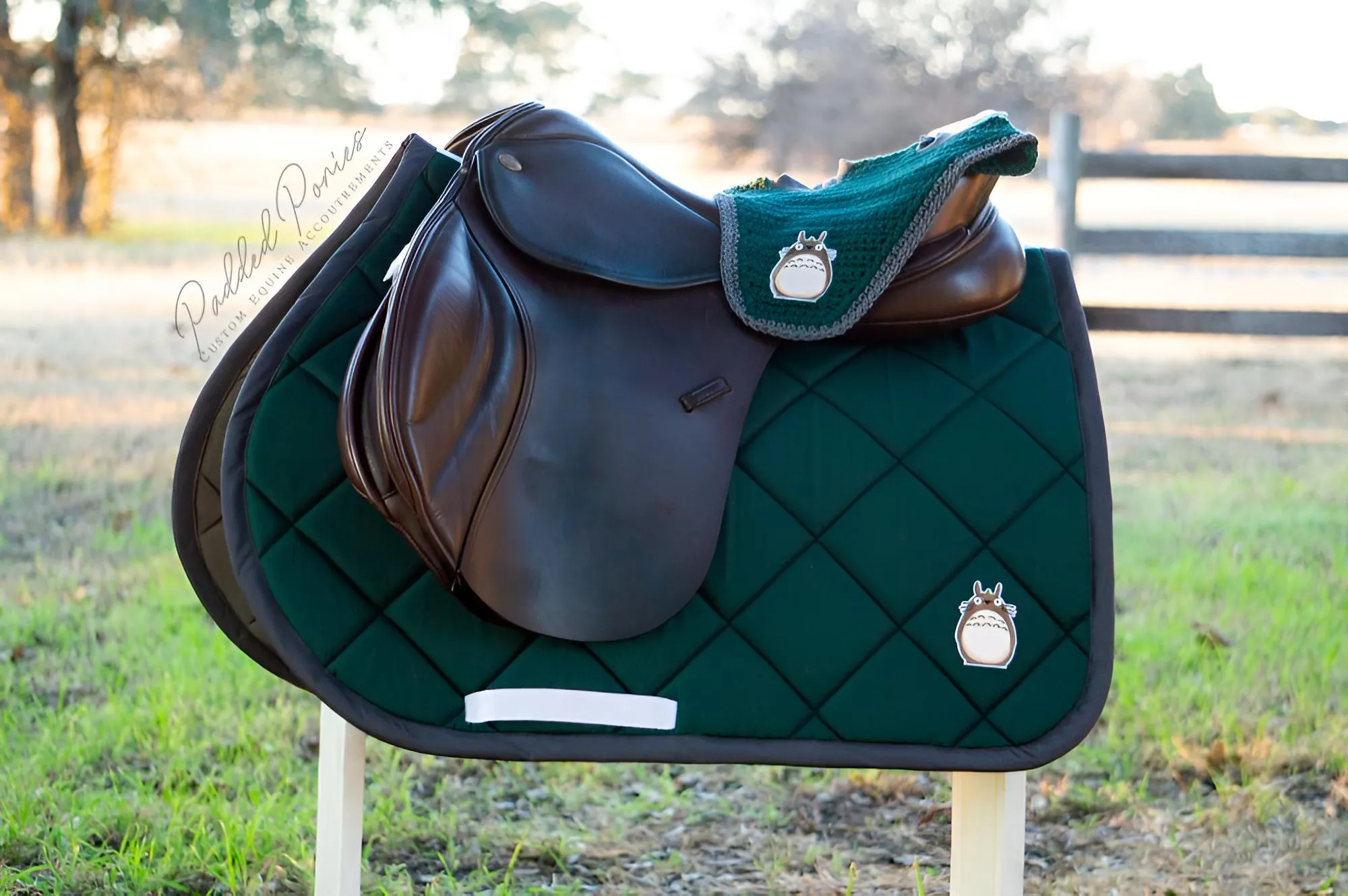 Custom Anime Patch Saddle Pad