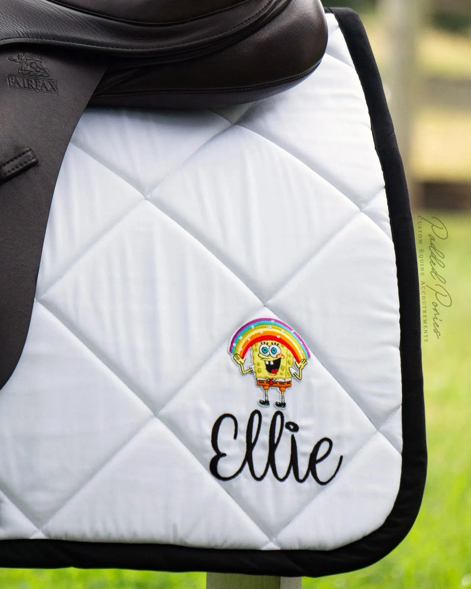 Custom Cartoon and Character Patch Saddle Pad