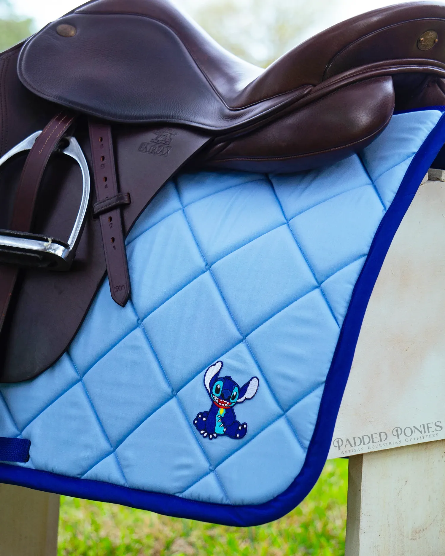 Custom Cartoon and Character Patch Saddle Pad