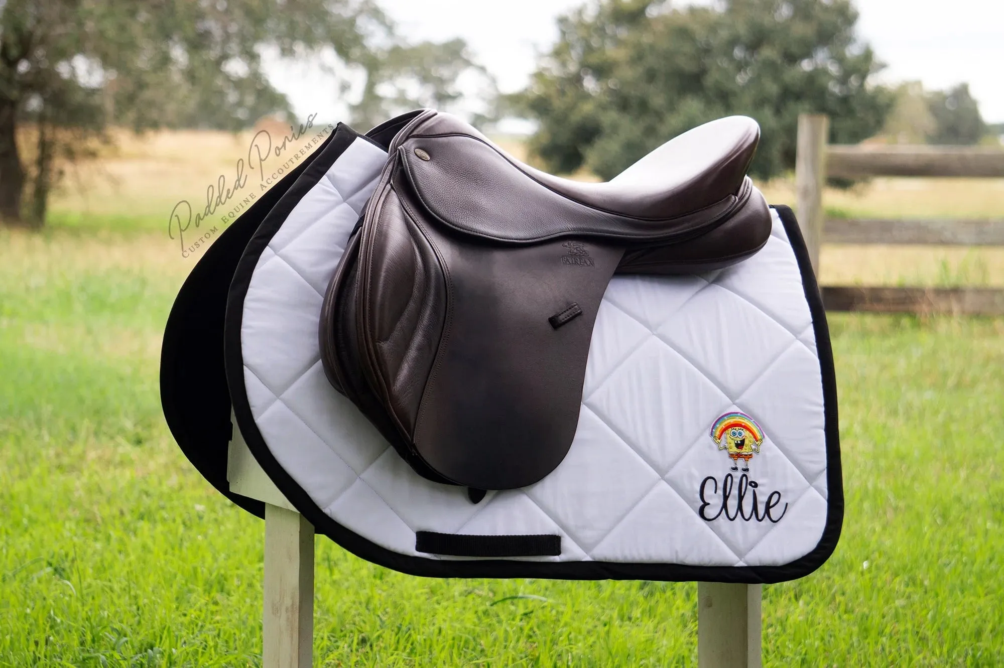 Custom Cartoon and Character Patch Saddle Pad