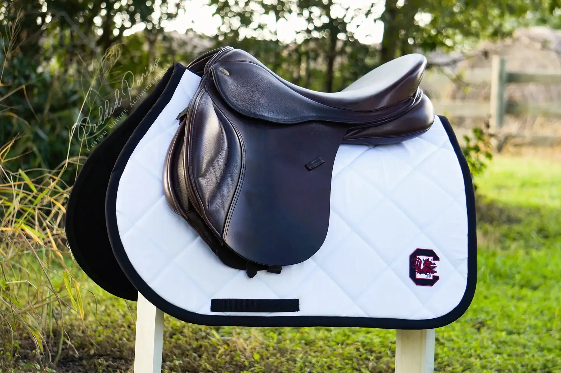 Custom Collegiate Patch Saddle Pad