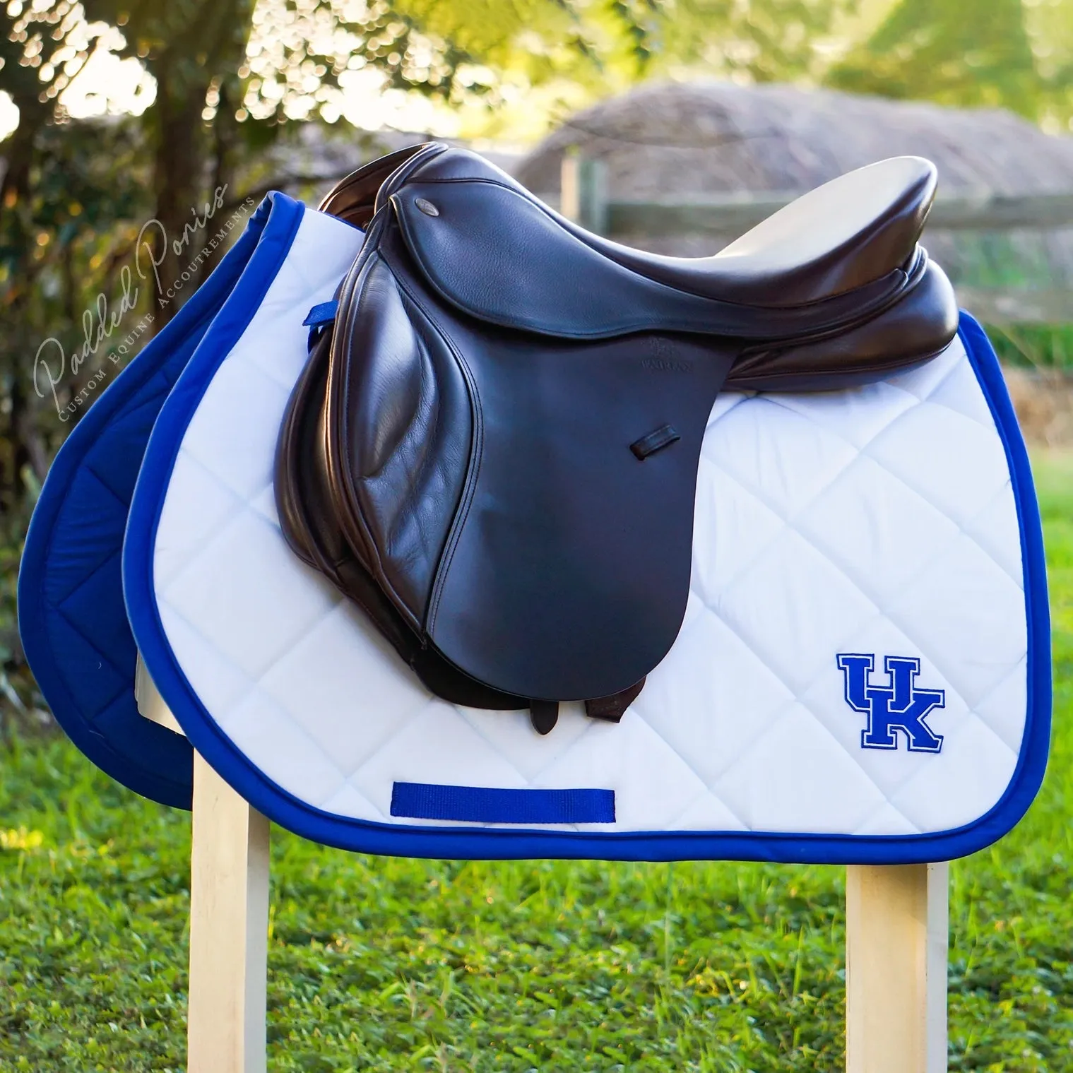 Custom Collegiate Patch Saddle Pad