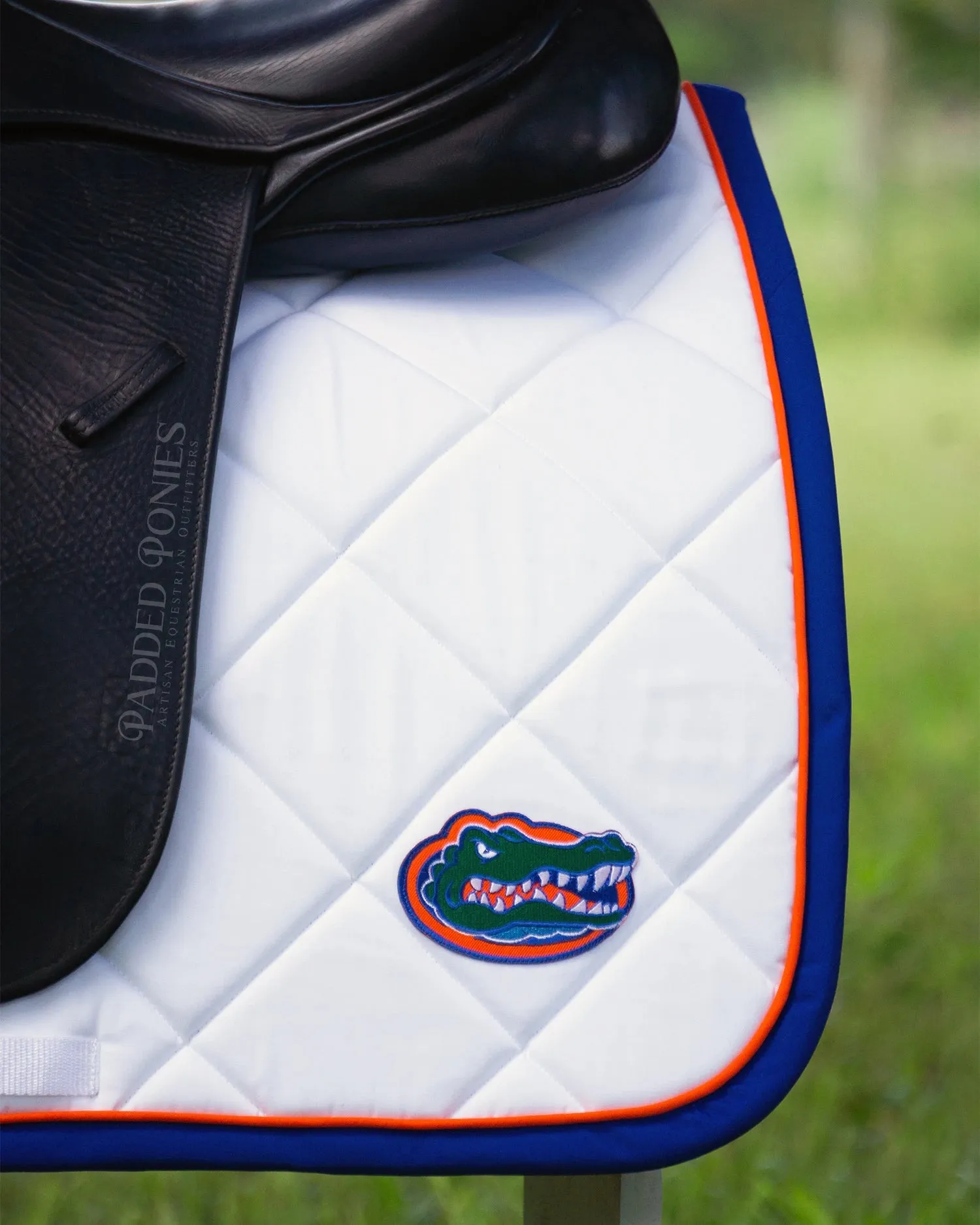 Custom Collegiate Patch Saddle Pad