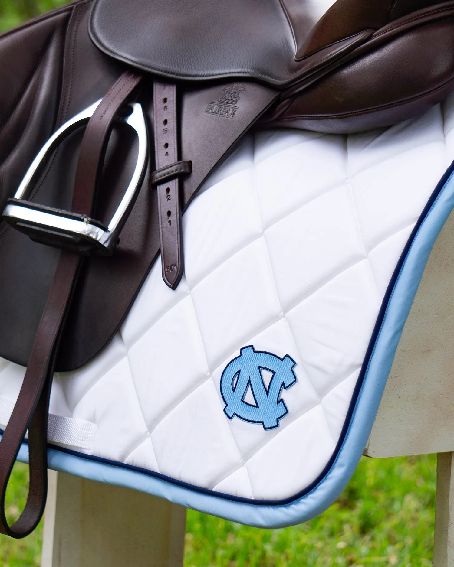 Custom Collegiate Patch Saddle Pad