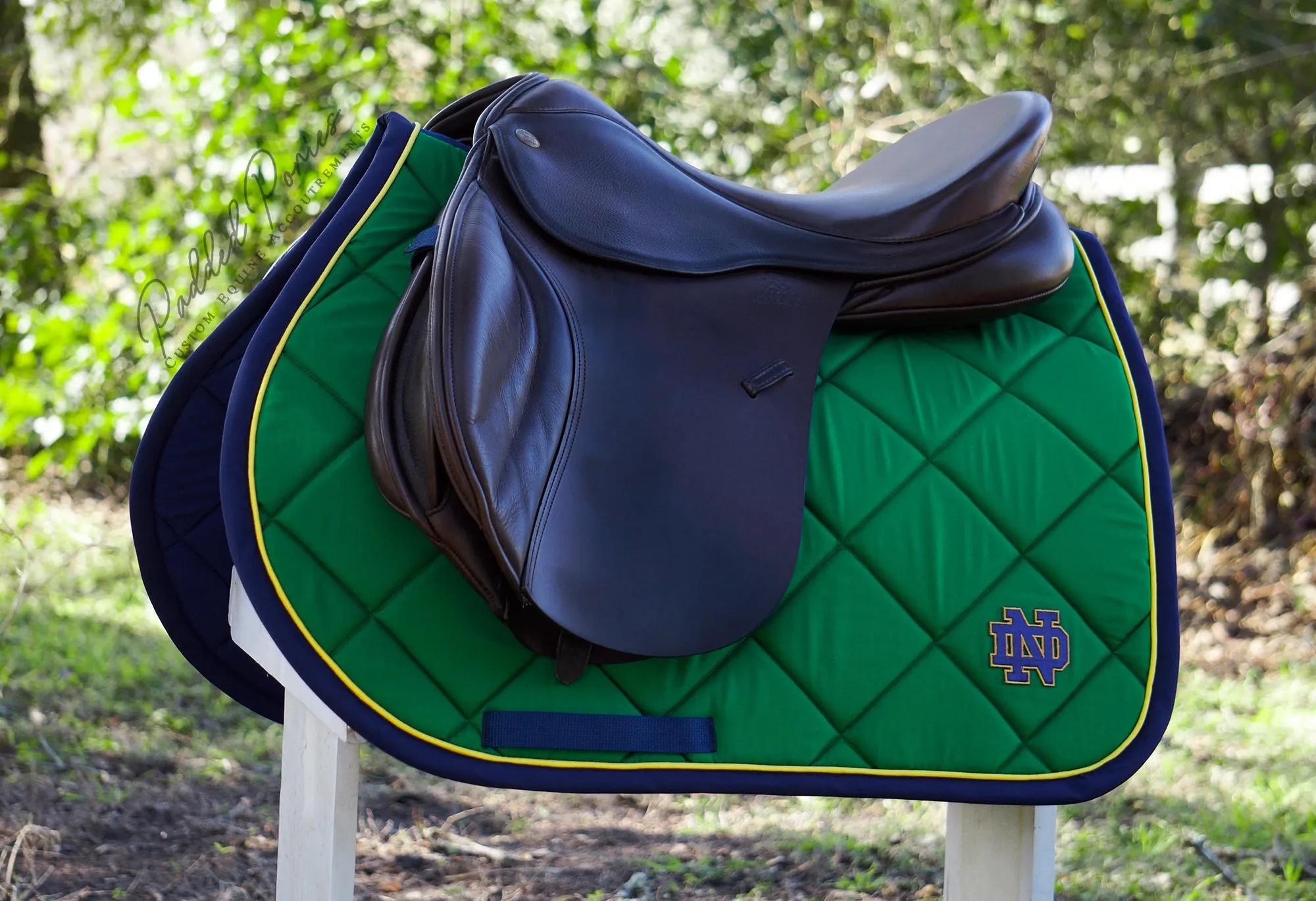 Custom Collegiate Patch Saddle Pad