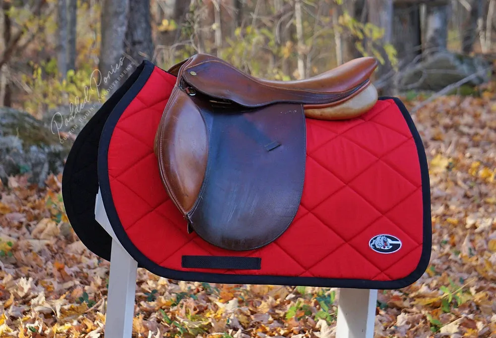 Custom Collegiate Patch Saddle Pad