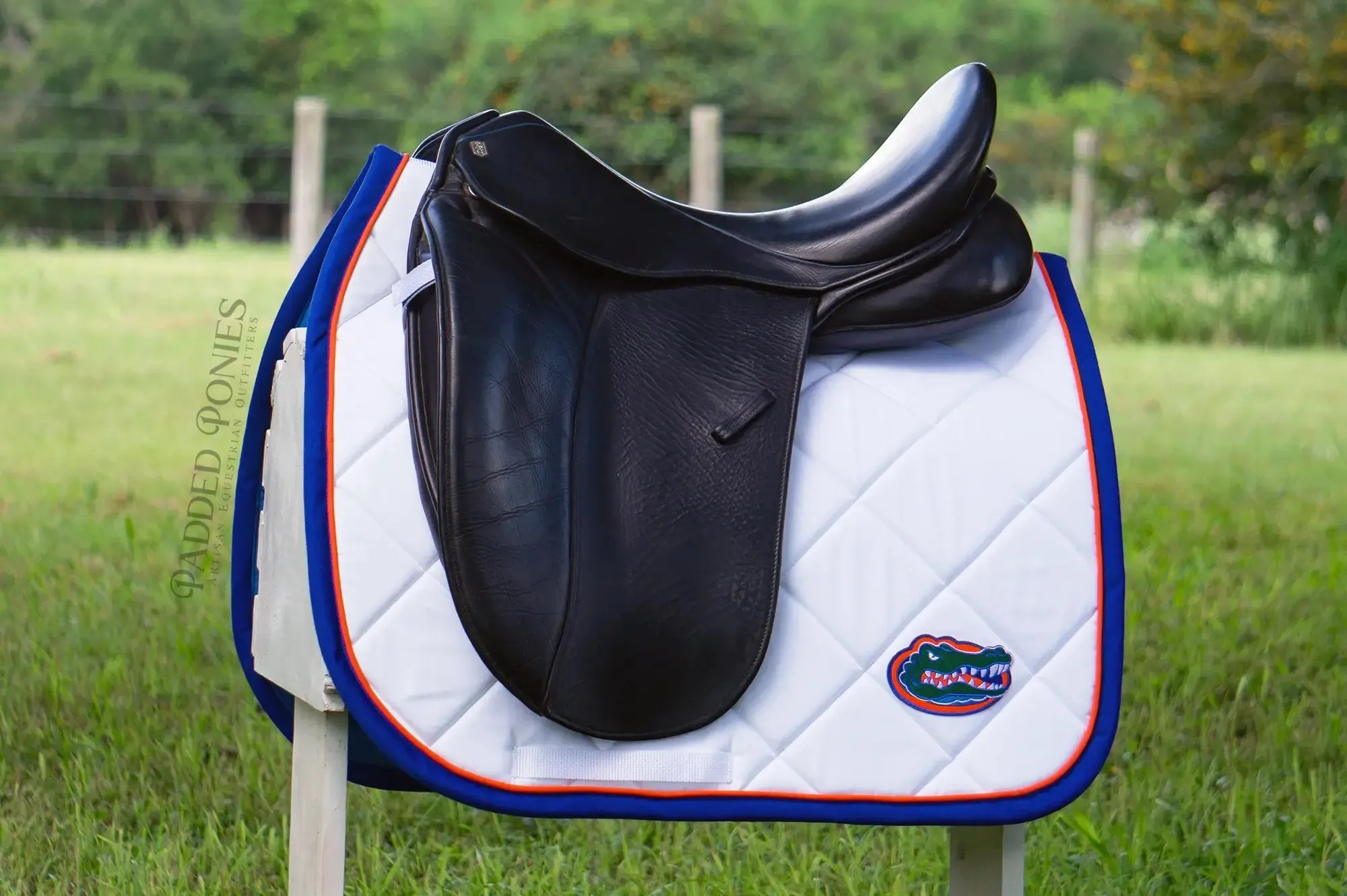 Custom Collegiate Patch Saddle Pad