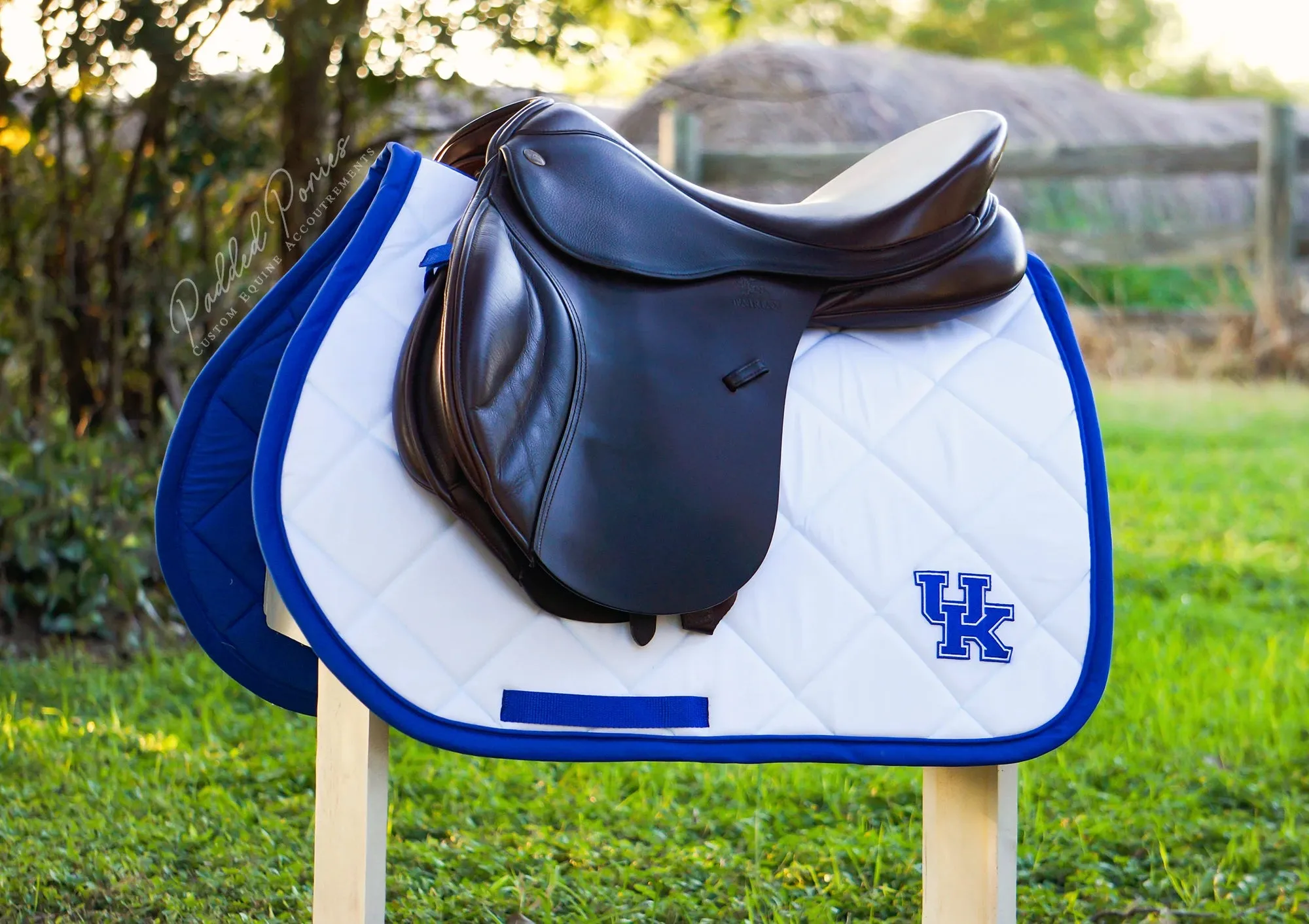 Custom Collegiate Patch Saddle Pad