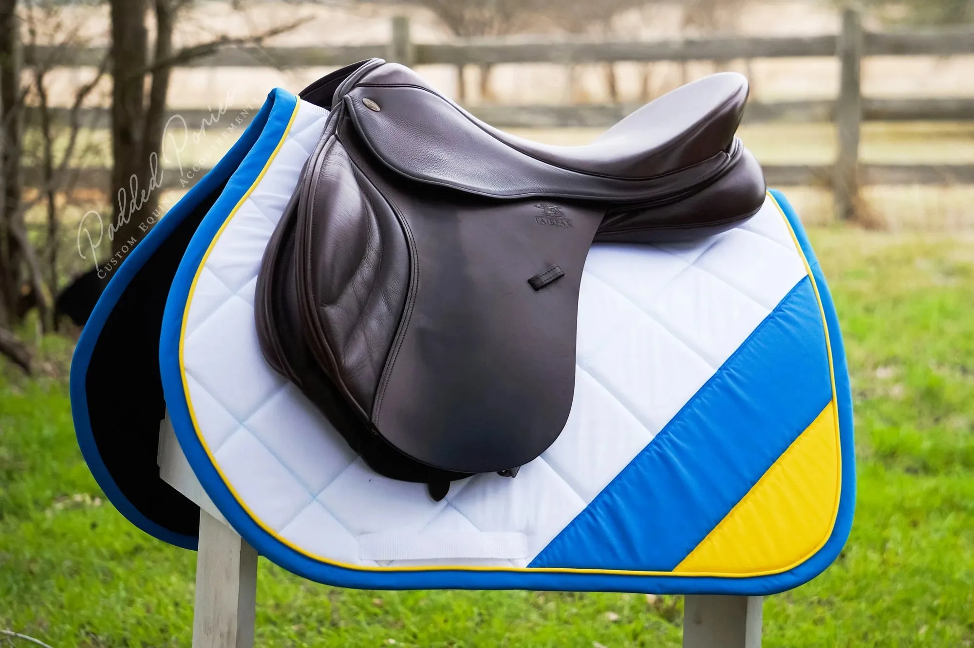 Custom Country Corner Flag Saddle Pad