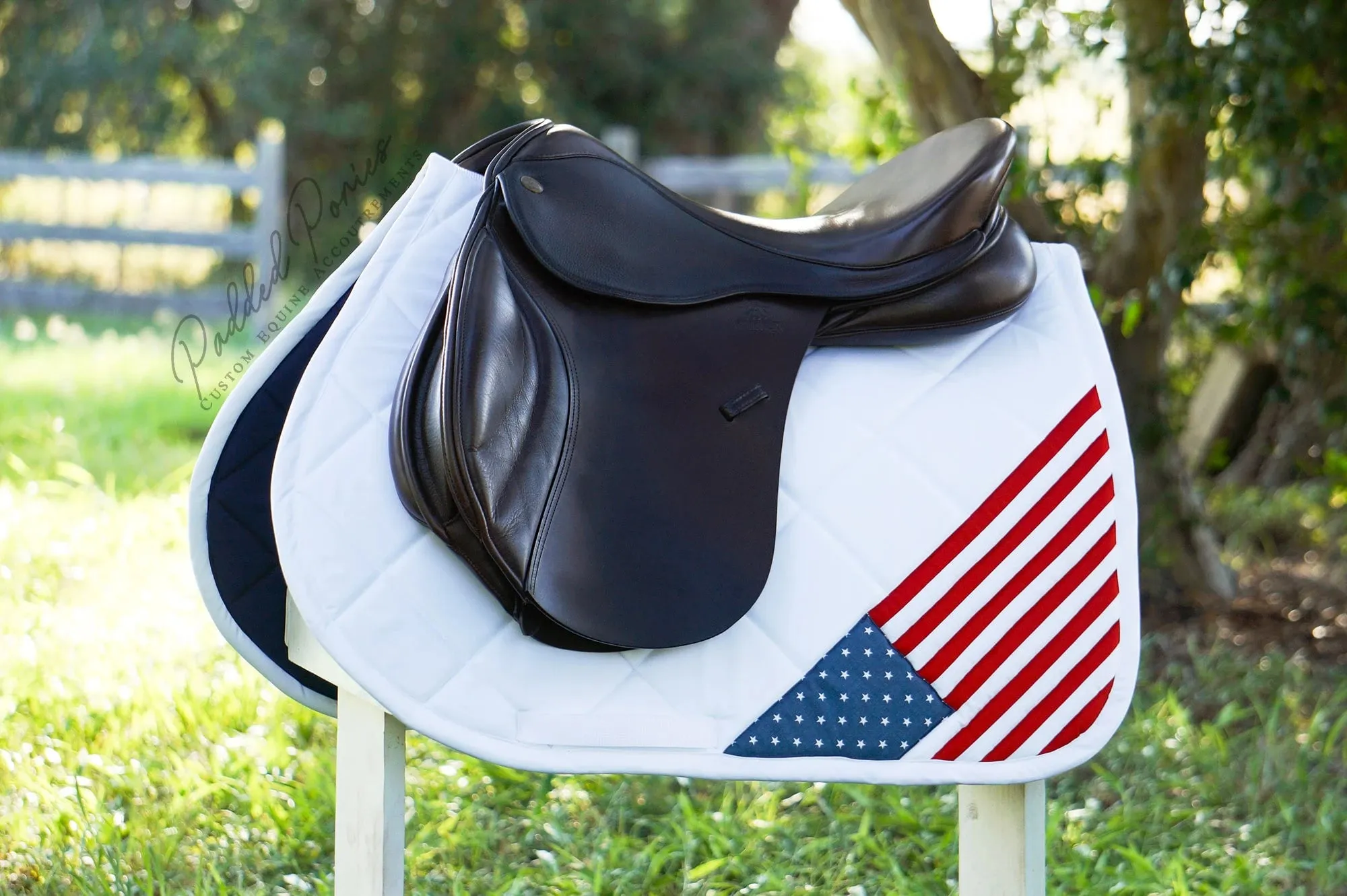 Custom Country Corner Flag Saddle Pad