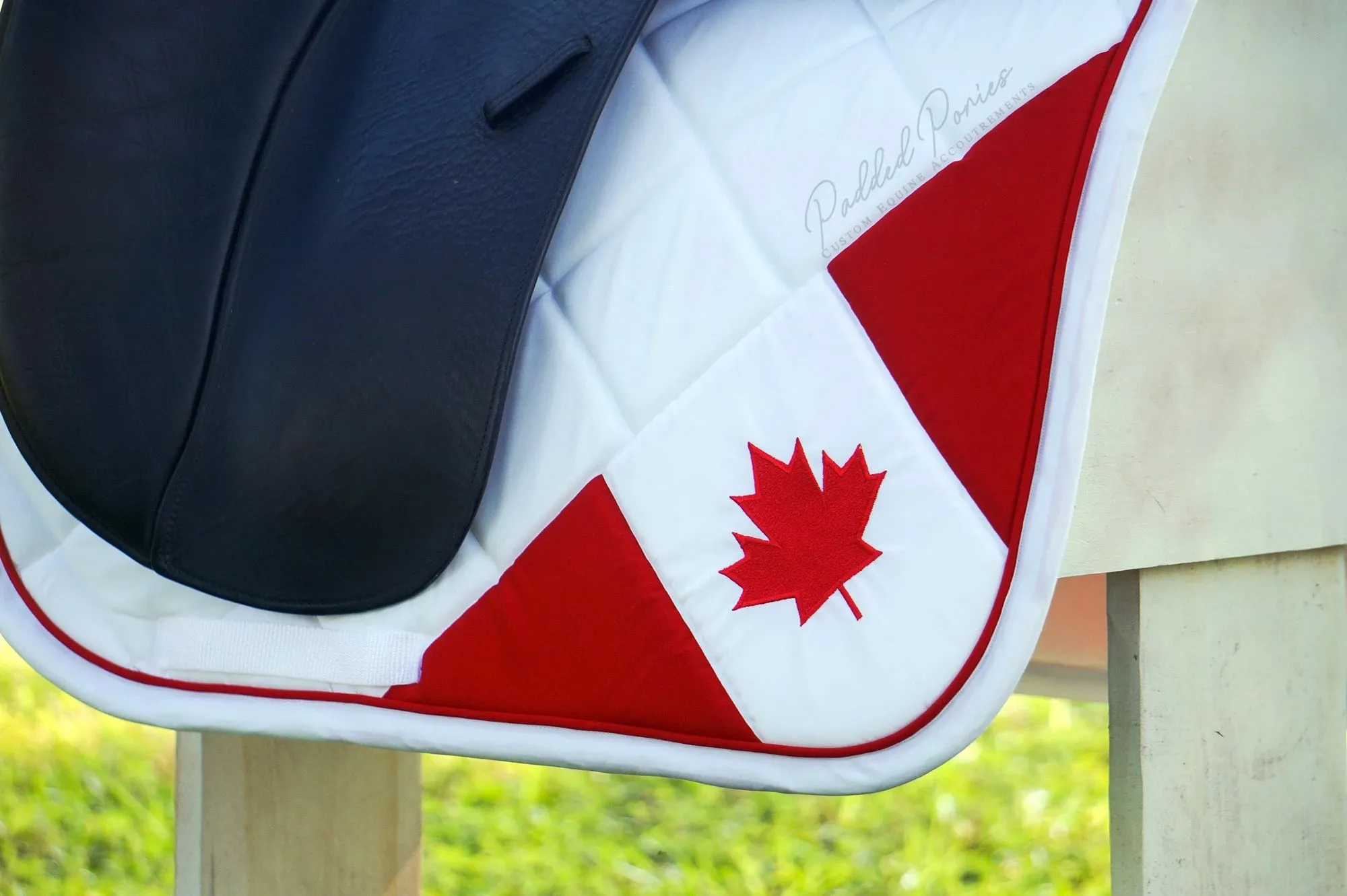 Custom Country Corner Flag Saddle Pad