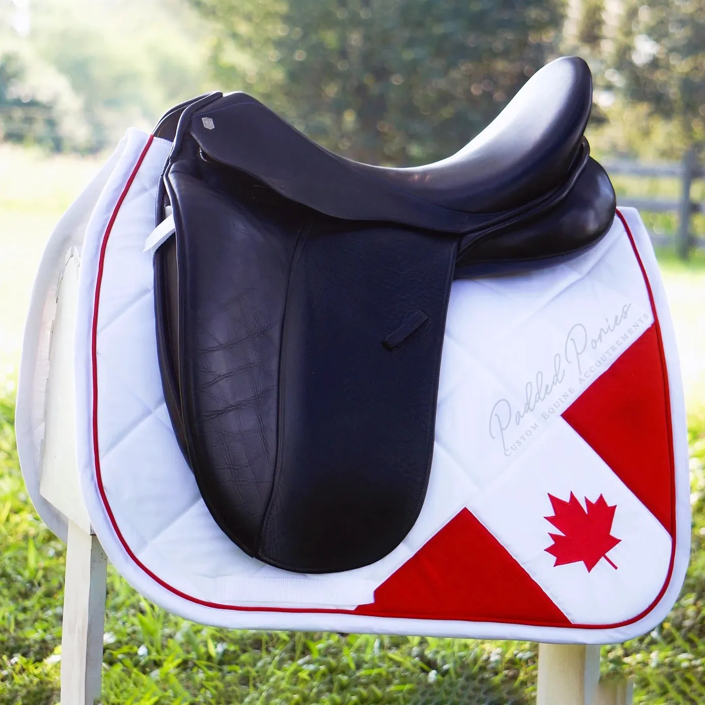 Custom Country Corner Flag Saddle Pad