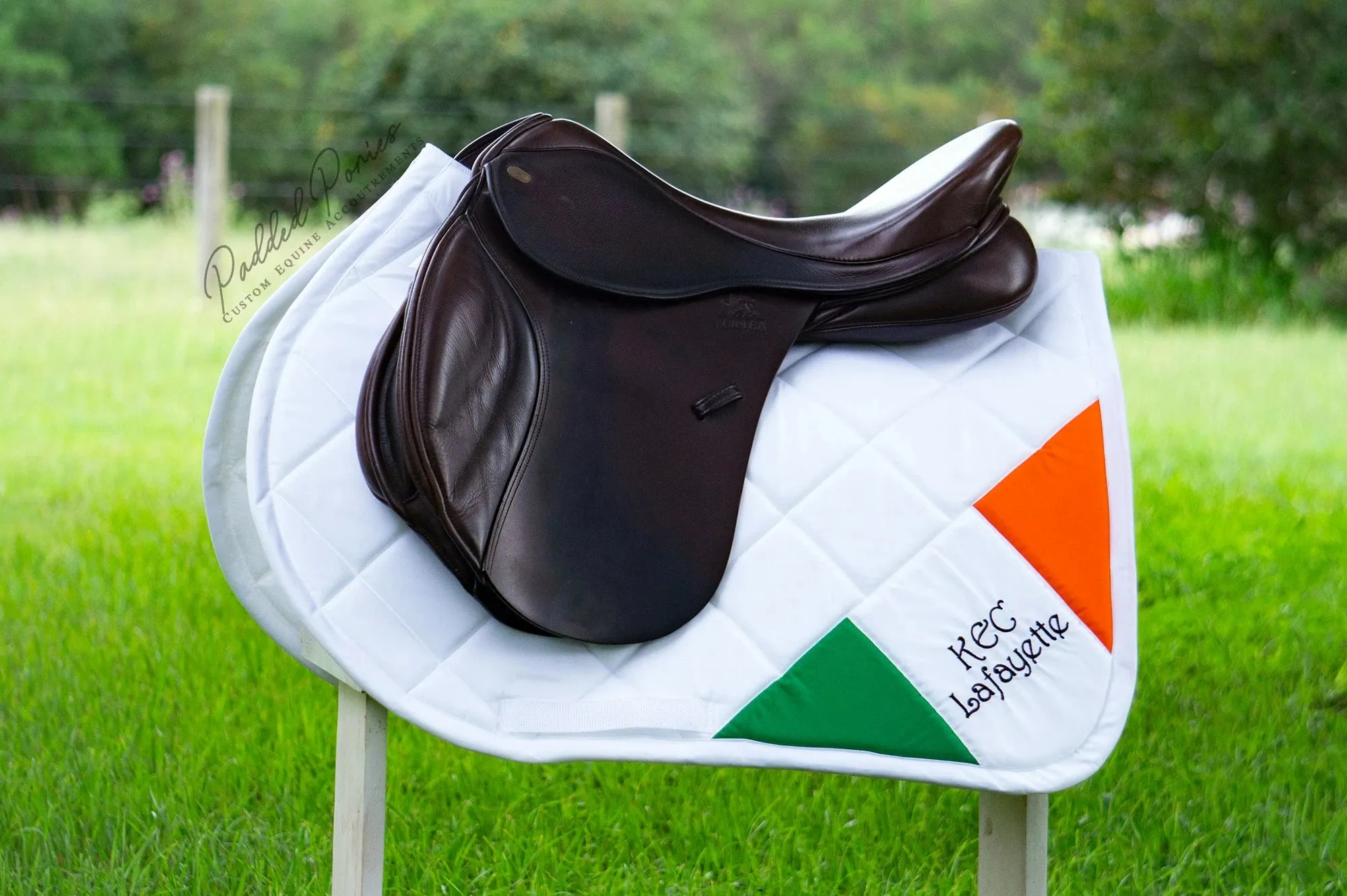 Custom Country Corner Flag Saddle Pad