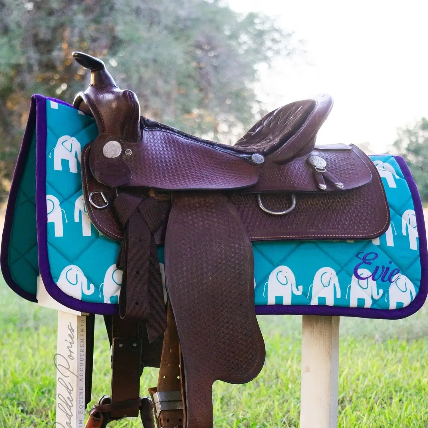 Custom Elephants Saddle Pad