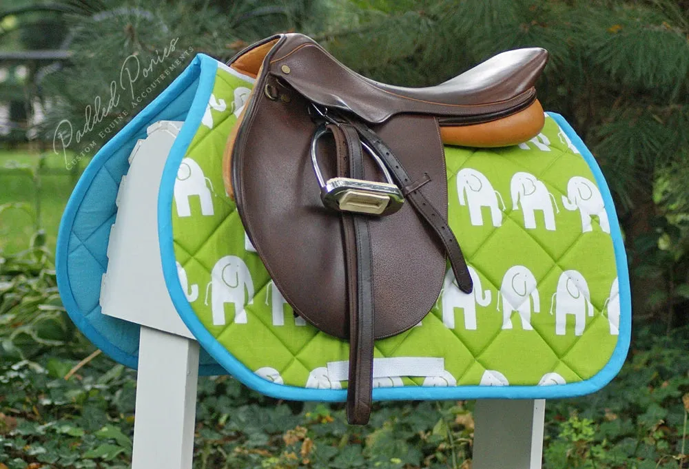 Custom Elephants Saddle Pad