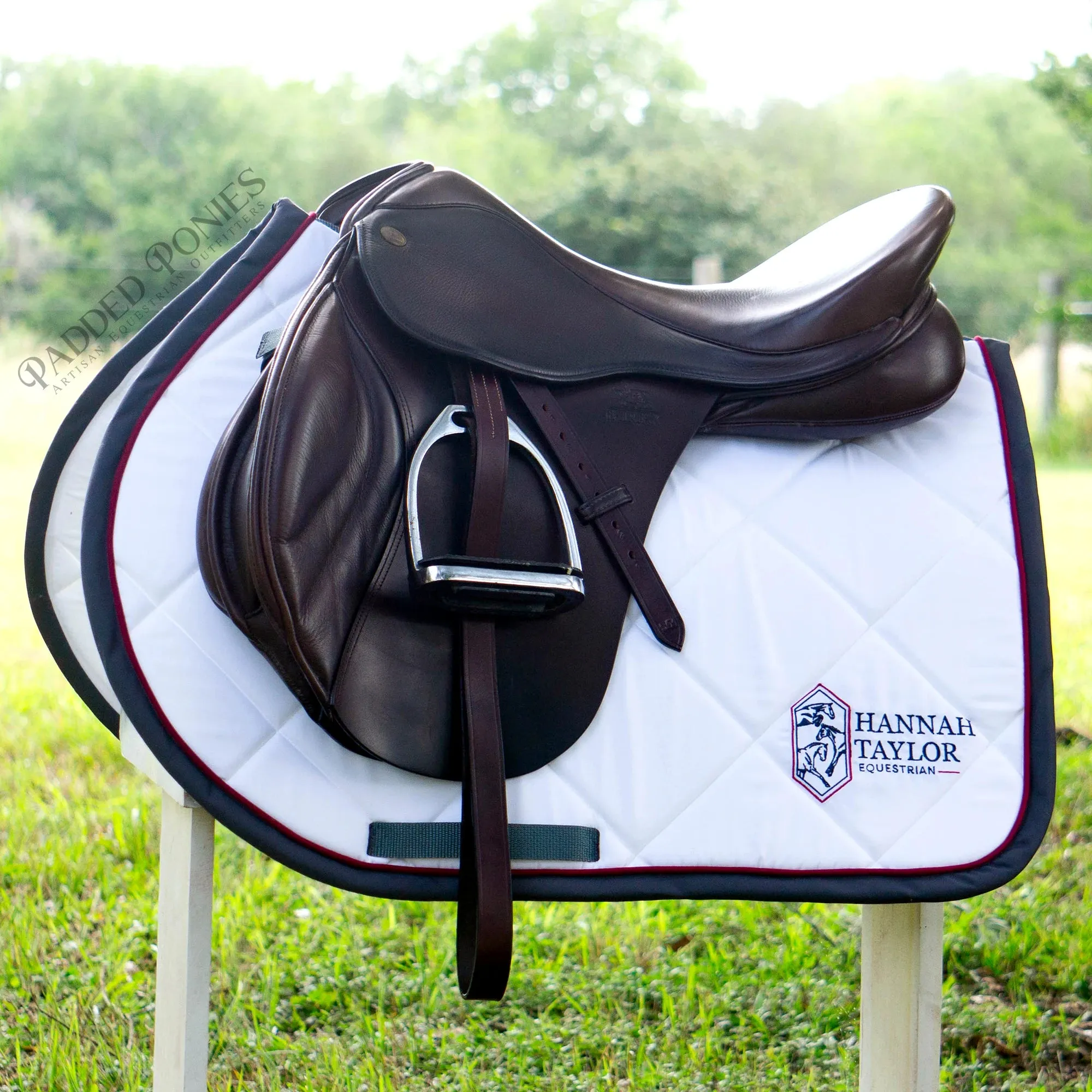 Custom Embroidered Logo Solid Color Saddle Pad