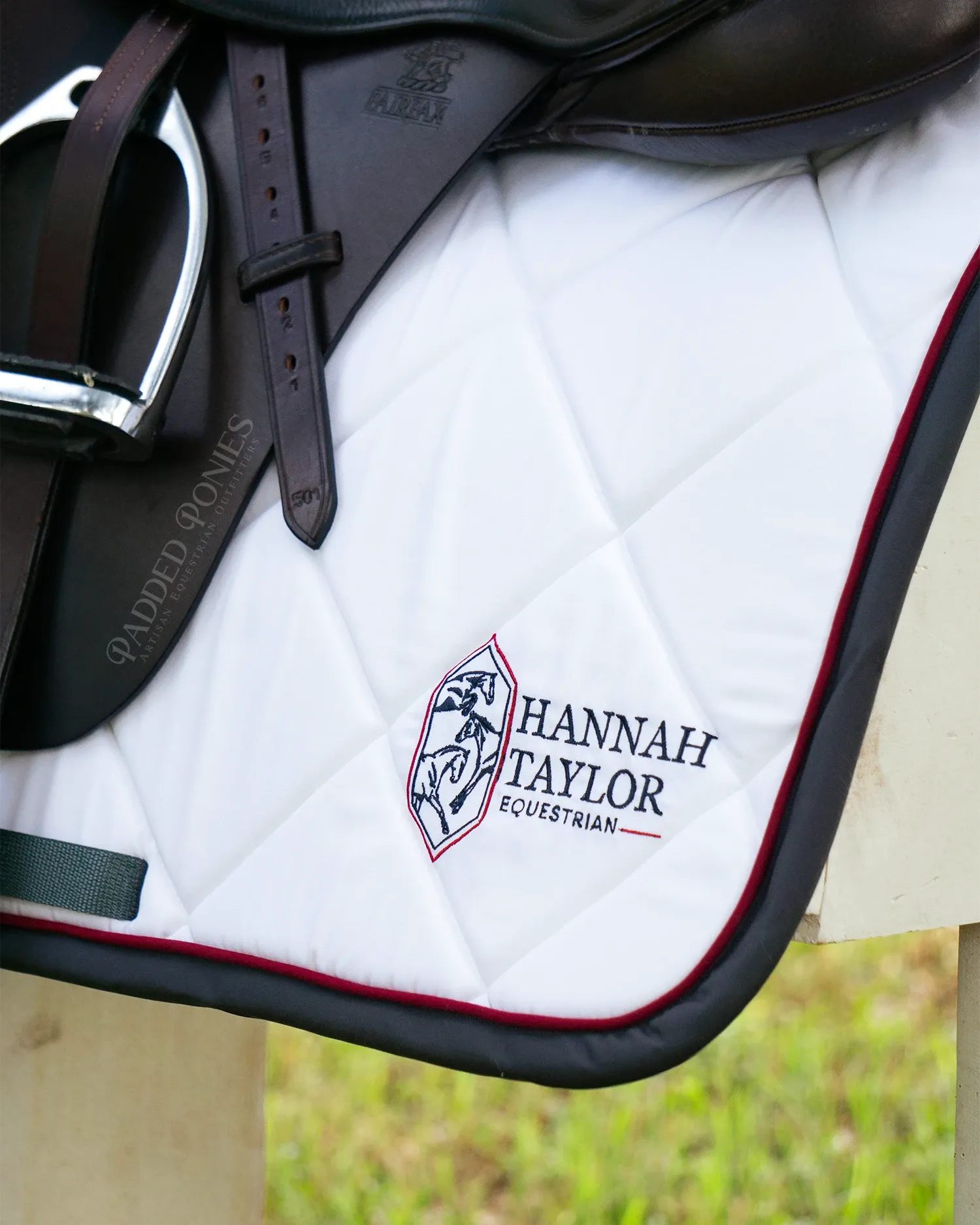 Custom Embroidered Logo Solid Color Saddle Pad