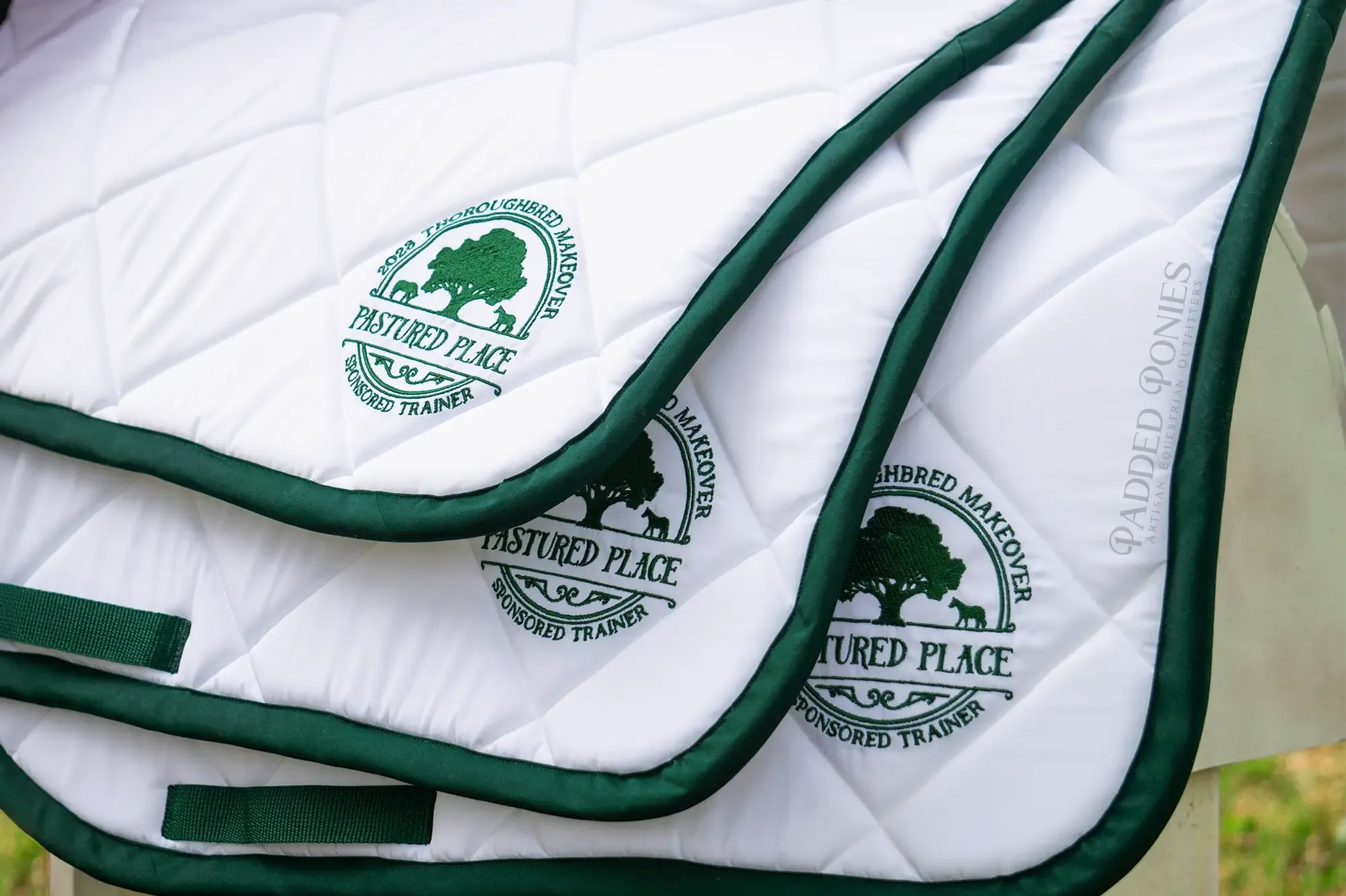 Custom Embroidered Logo Solid Color Saddle Pad