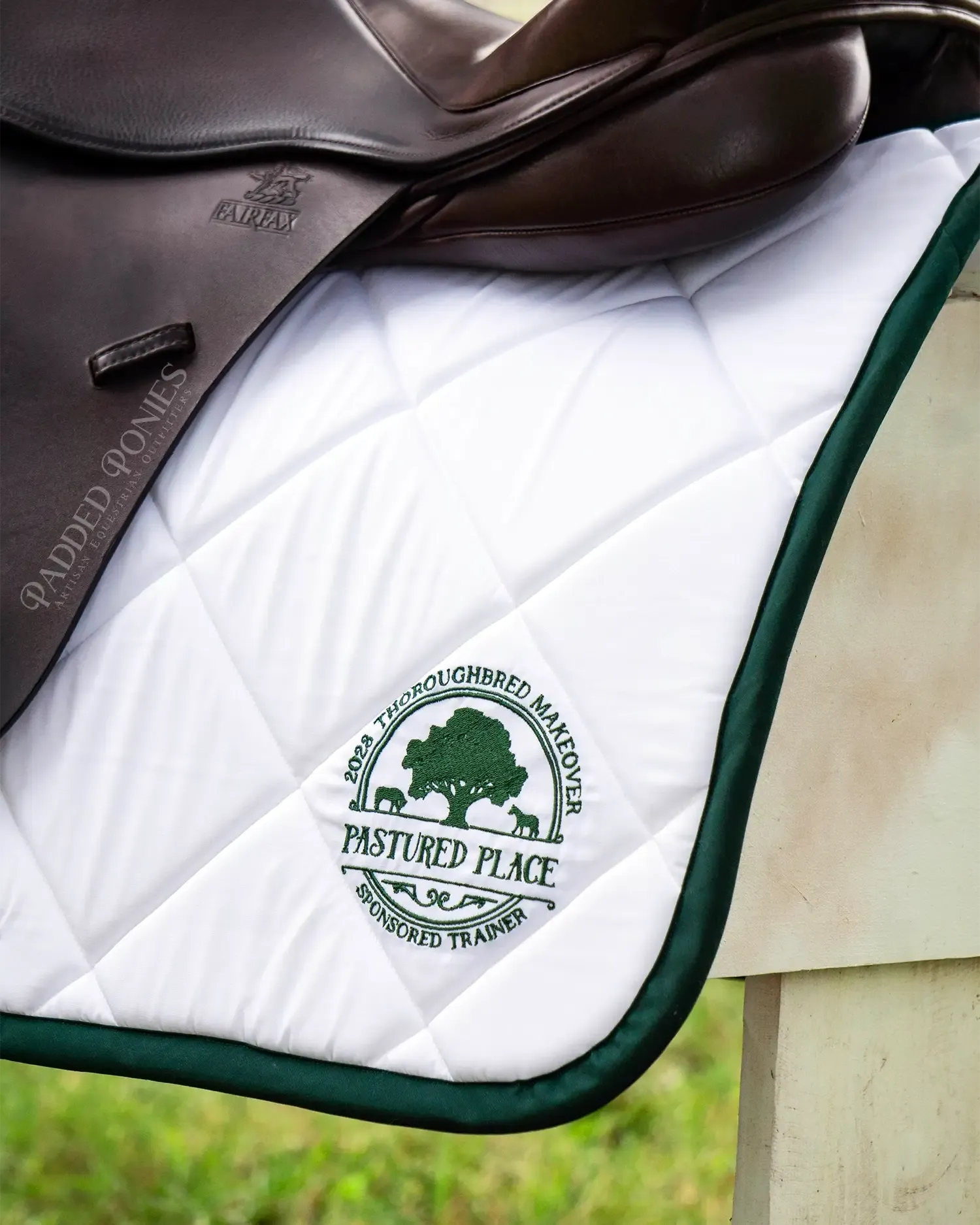 Custom Embroidered Logo Solid Color Saddle Pad