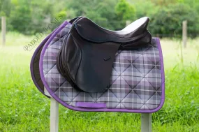 Custom Plaid Flannel Saddle Pad