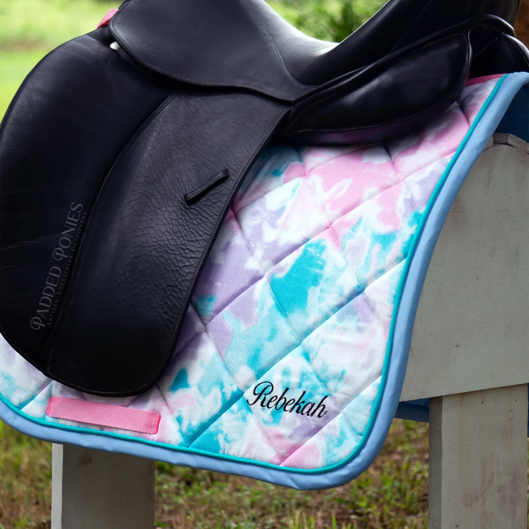 Custom Tie Dye Saddle Pad