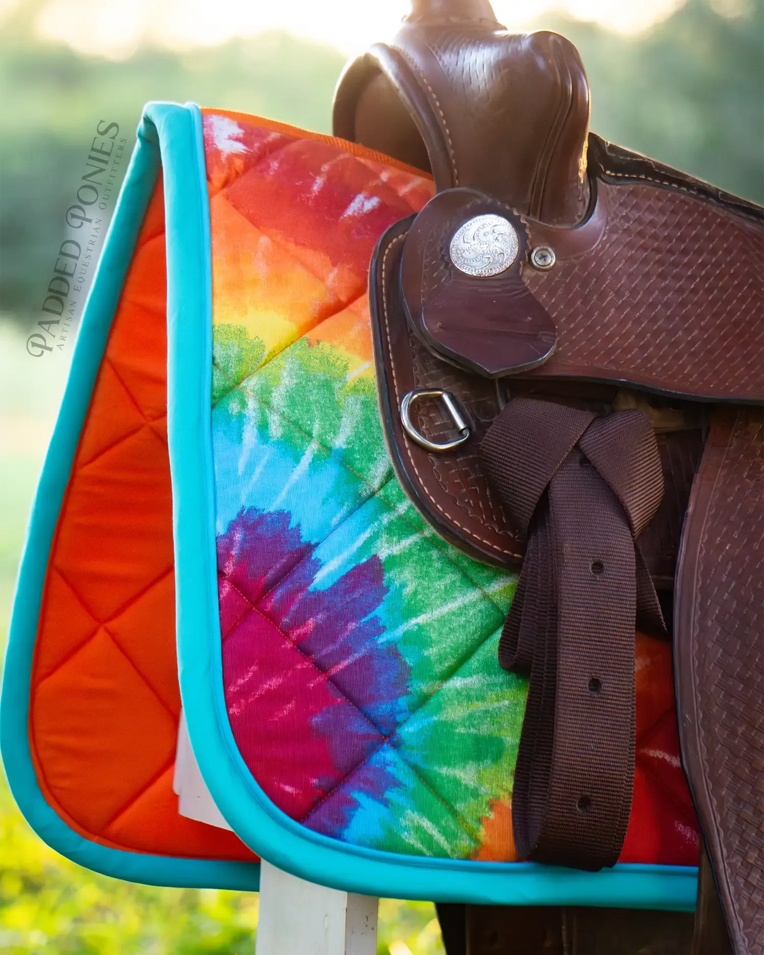 Custom Tie Dye Saddle Pad