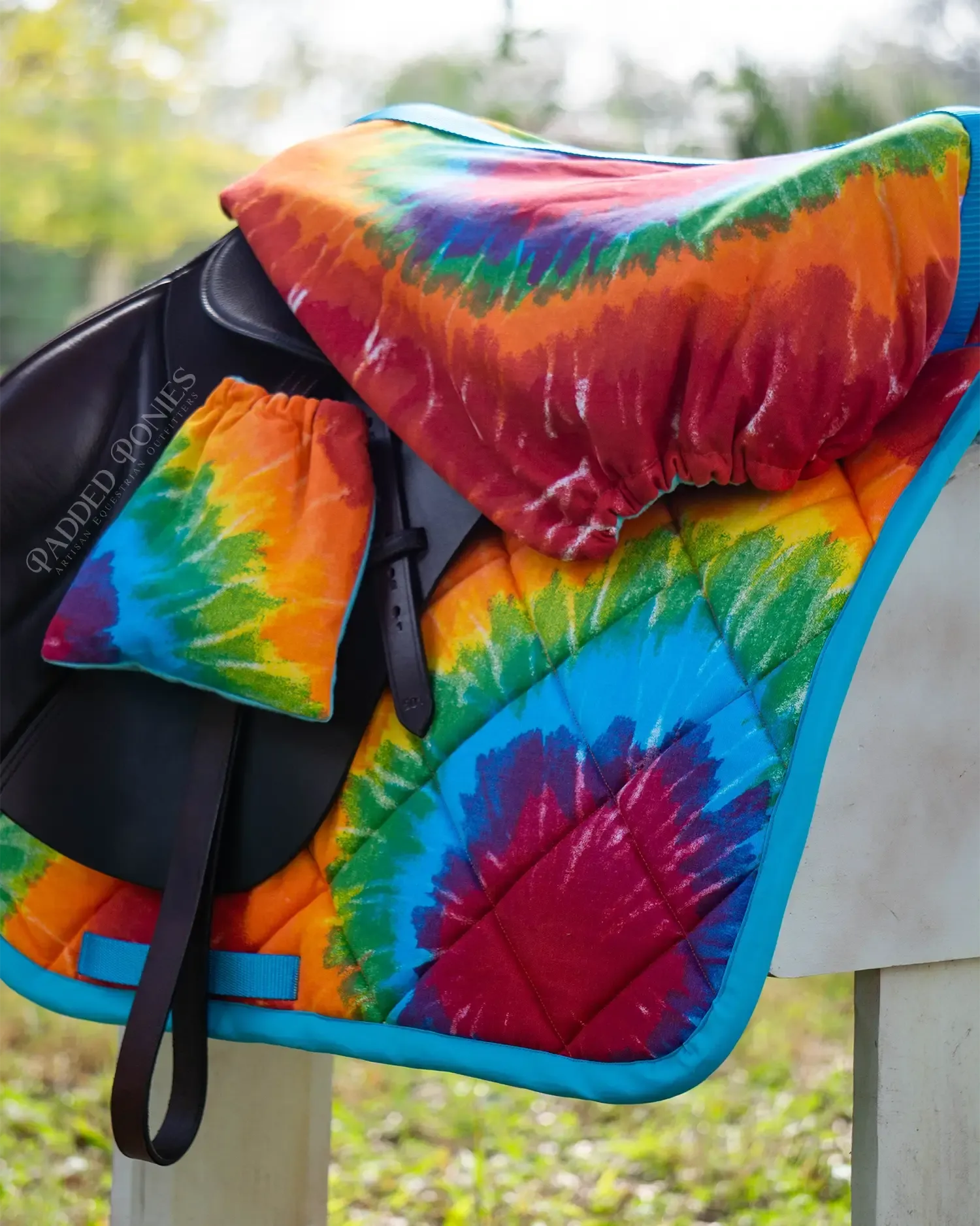 Custom Tie Dye Saddle Pad