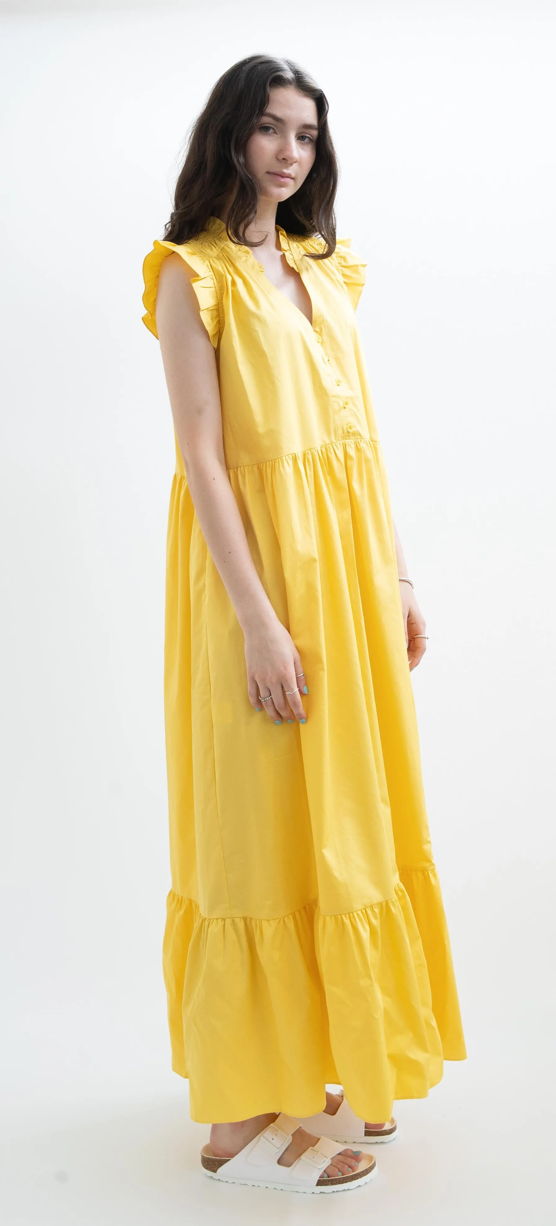 Devotion Twins Askeli Long dress in Yellow