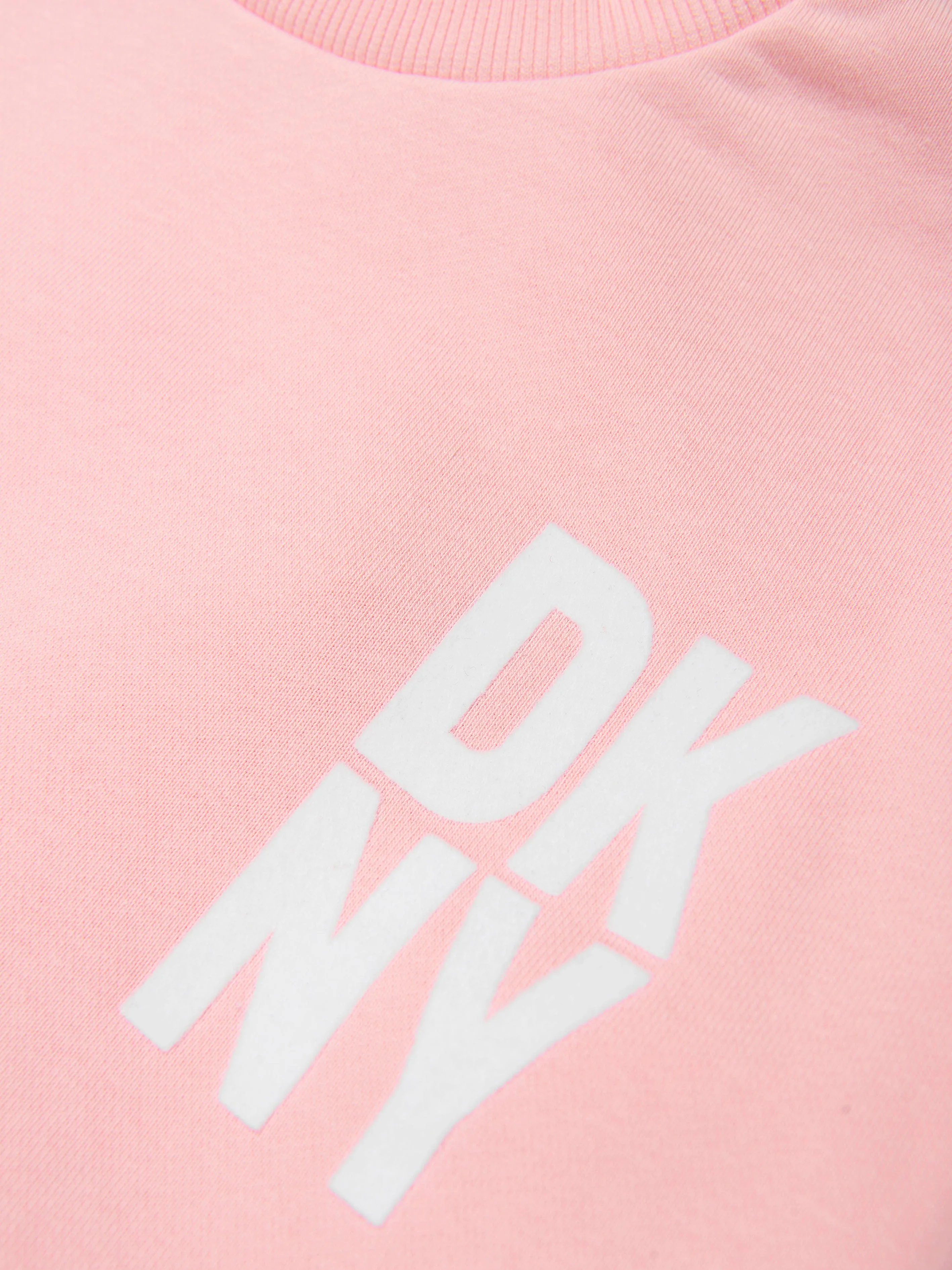 DKNY Girls Logo Print Sweater Dress