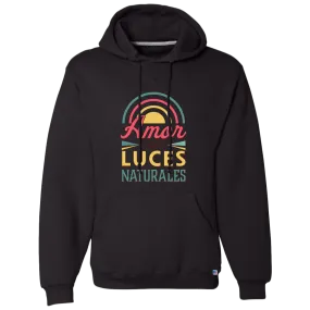 Dri-Power Fleece Pullover. Men's Hoodie, Amor con Luces Naturales