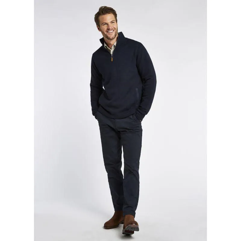 Dubarry Feeney Windproof Mens Zip Neck Jumper - Navy