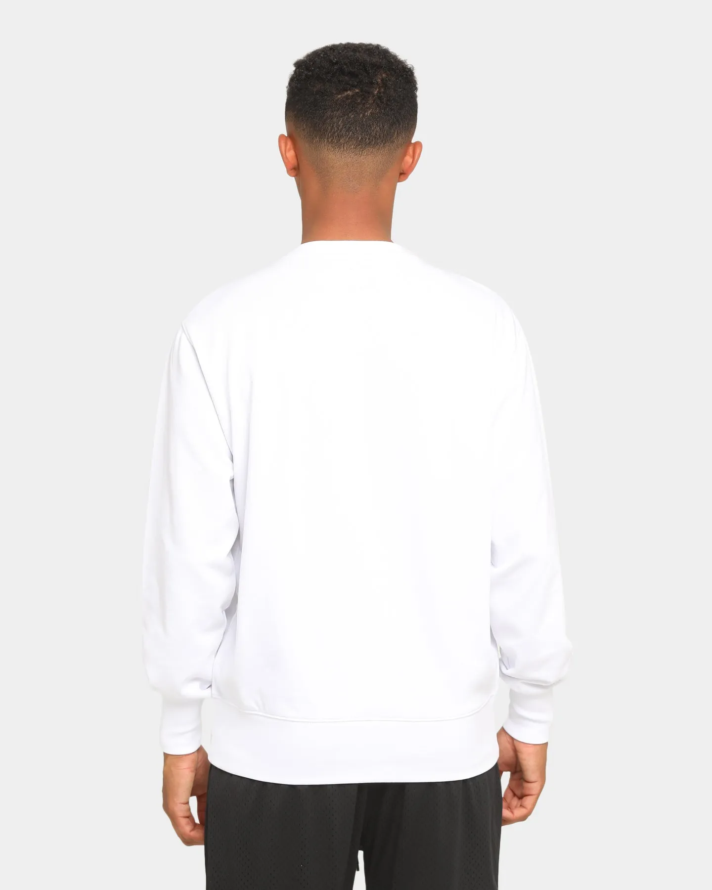 Elevn Clothing Co. Quilted Zip Up Long Sleeve Crew White