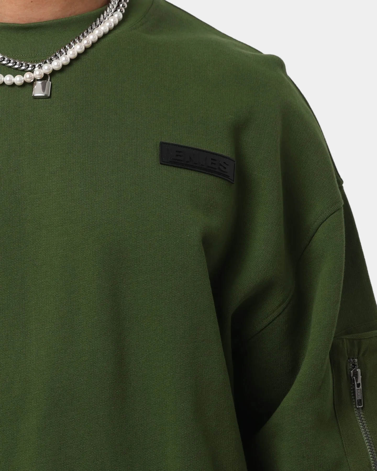 EN ES Reclaimed Utility Crewneck Khaki