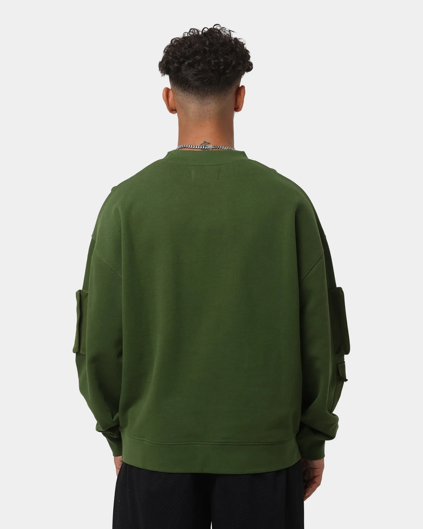 EN ES Reclaimed Utility Crewneck Khaki