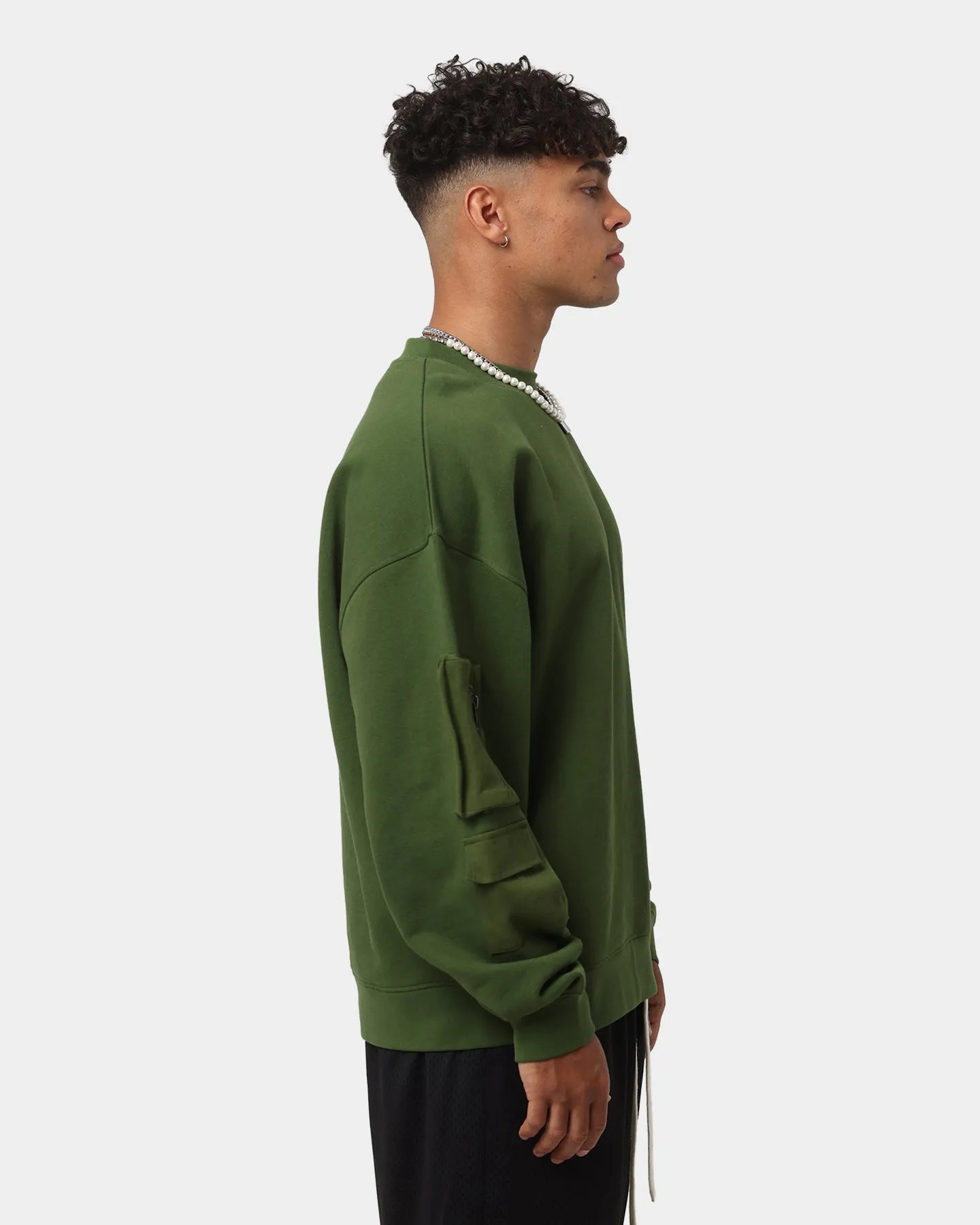 EN ES Reclaimed Utility Crewneck Khaki