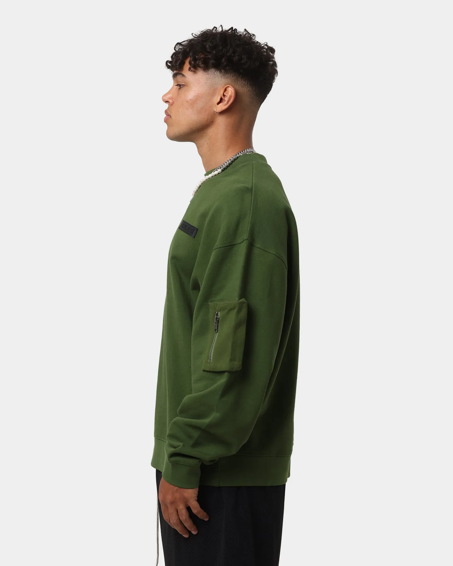 EN ES Reclaimed Utility Crewneck Khaki